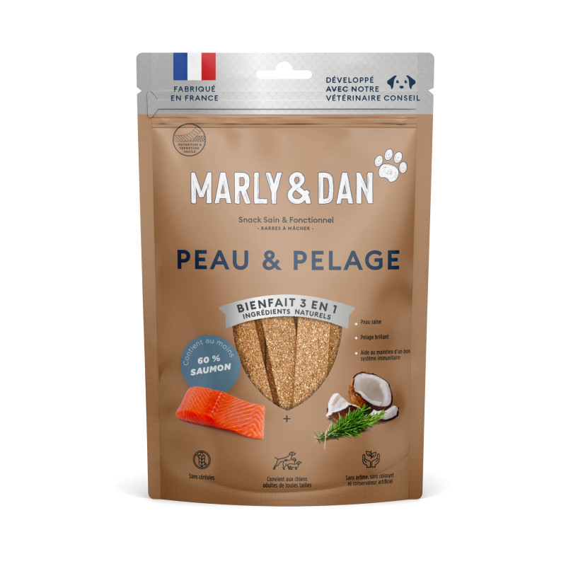 Marly & Dan Barres à macher pour chien - Peau & pelage Faunelia