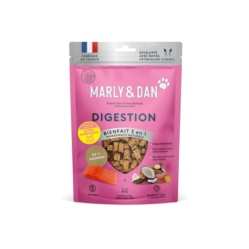 Marly & Dan Tendres bouchées pour chat - Digestion Faunelia