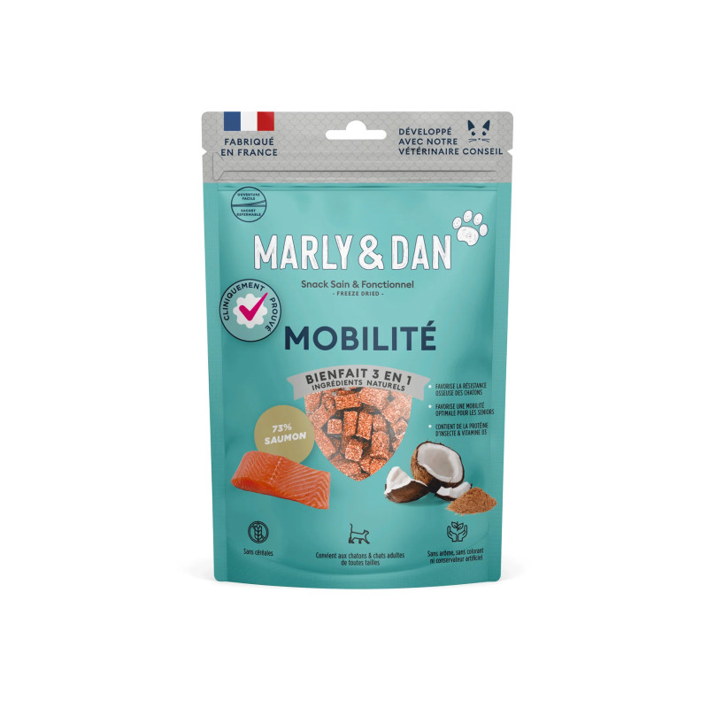 Marly & Dan Freeze dried pour chat - Mobilité Faunelia