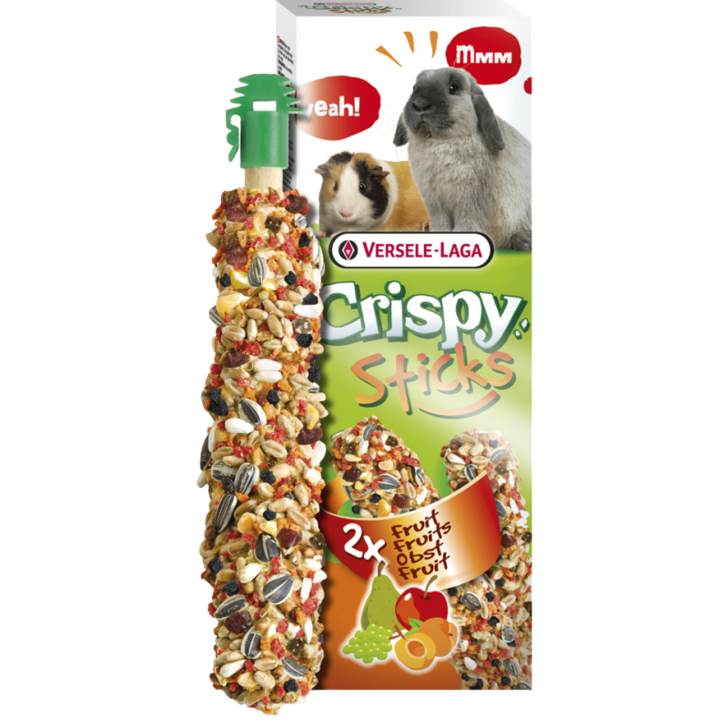 VERSELE-LAGA Crispy - Sticks à ronger - Lapins-Cobayes Fruits Faunelia