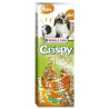 VERSELE-LAGA Crispy - Sticks à ronger - Lapins-Cobayes Carottes & Persil Faunelia