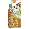 VERSELE-LAGA Crispy - Sticks à ronger - Lapins-Cobayes Carottes & Persil Faunelia