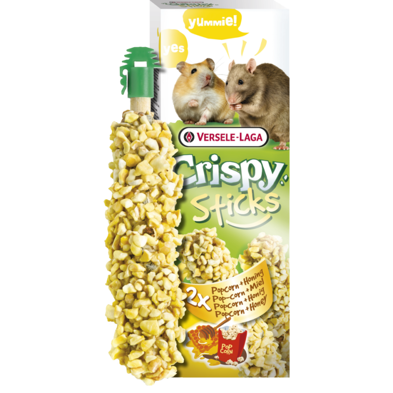 VERSELE-LAGA Crispay - Sticks à ronger - Hamsters-Rats Popcorn & Miel Faunelia