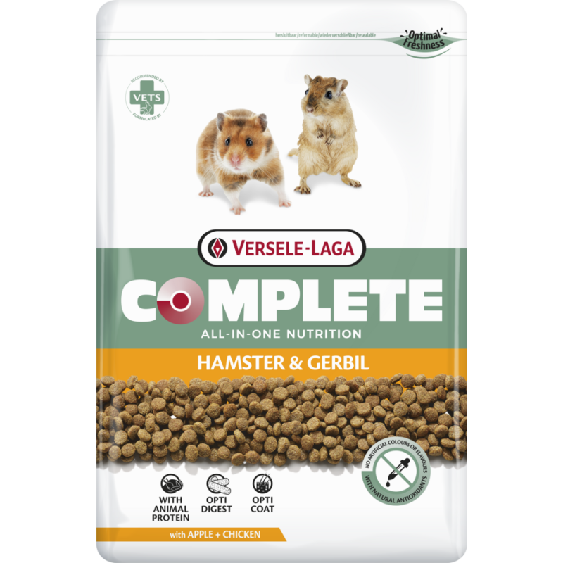 VERSELE-LAGA Complete - Croquettes riches en protéines - hamsters (nains) et gerbilles Faunelia