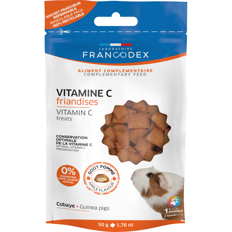 Francodex Friandises - Vitamine C - Rongeurs & Lapins Faunelia