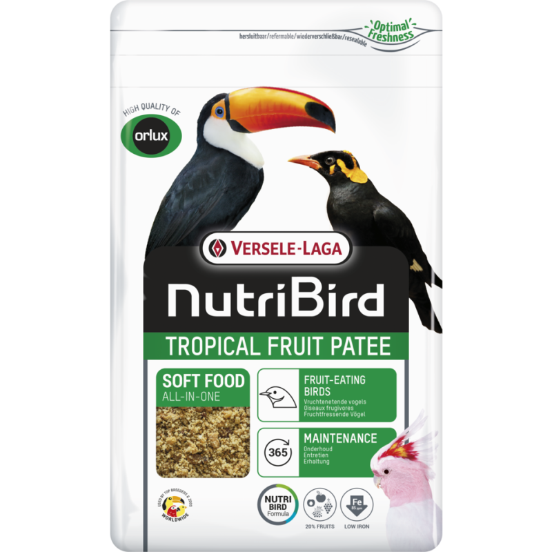 VERSELE-LAGA NutriBird - Aliment complet - Tropical Fruit Patee Faunelia