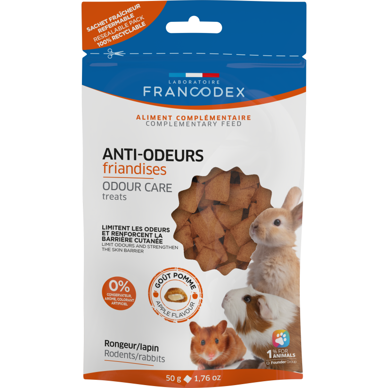 Francodex Friandises Anti-Odeurs - Rongeurs & Lapins Faunelia