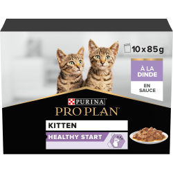 Purina PRO PLAN - Chaton - Healthy start - à la dinde en sauce Faunelia