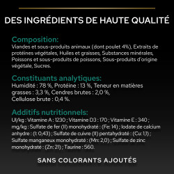 Purina PRO PLAN - Chat, Adulte, Stérilisé - Maintenance - Poulet Faunelia