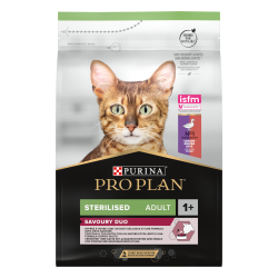 Purina Pro plan - Croquettes - Chat, Adulte, Stérilisé - Savoury Duo - Canard Faunelia