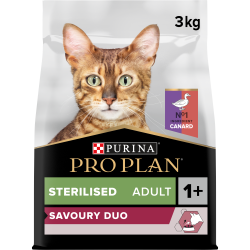 Purina Pro plan - Croquettes - Chat, Adulte, Stérilisé - Savoury Duo - Canard Faunelia