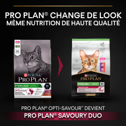 Purina Pro plan - Croquettes - Chat, Adulte, Stérilisé - Savoury Duo - Canard Faunelia