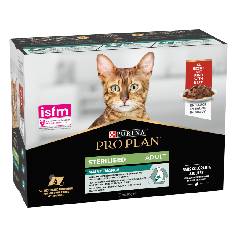 Purina PRO PLAN - Chat, Adulte, Stérilisé - Maintenance - Multi Saveur Faunelia