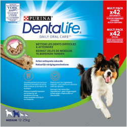 Purina DENTALIFE - Hygiène bucco dentaire - Chien - Moyen : 12 à 25kg Faunelia