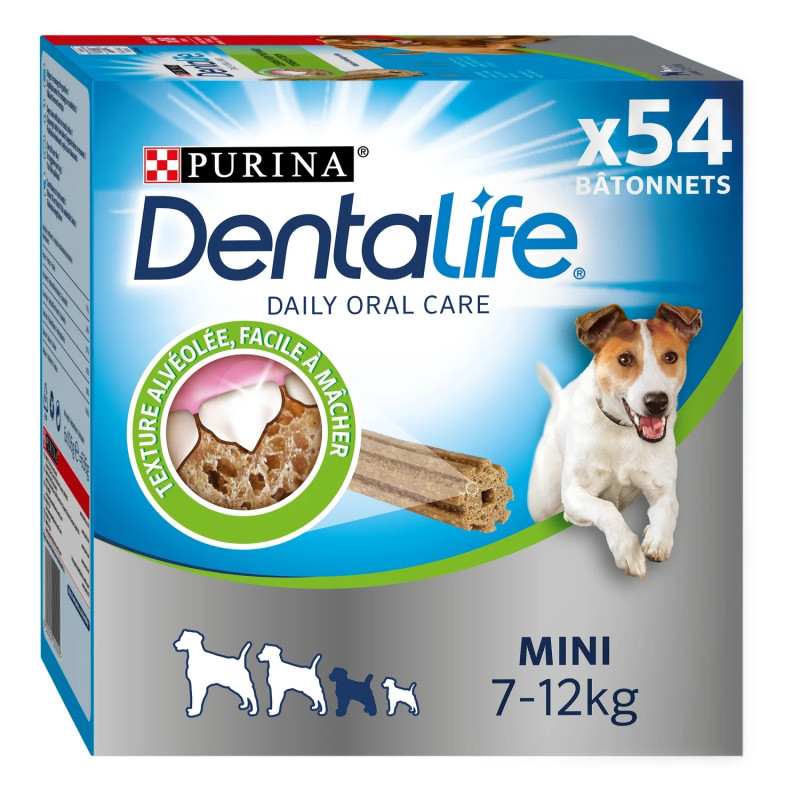 Purina DENTALIFE - Hygiène bucco dentaire - Chien - Mini : 7 à 12kg Faunelia