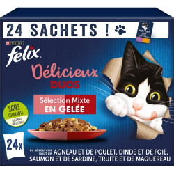 Pâtée, gelée, mousse et soupe pour chat | Faunelia