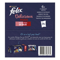 Felix Délicieux Duos en gelée - Sélection Mixte - 24x Faunelia