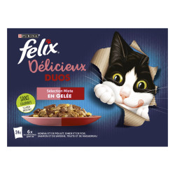 Felix Délicieux Duos en gelée - Sélection Mixte - 24x Faunelia