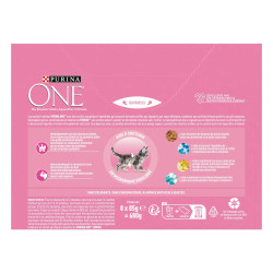 Purina One PURINA ONE - Patée pour chat - Junior - 4xSaumon et 4xPoulet Faunelia