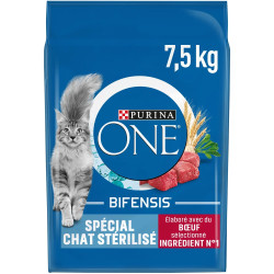 Purina One - Croquettes - Chat, Stérilisé - Bœuf