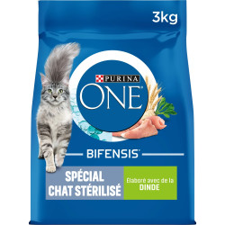 Purina One - Croquettes - Chat, Stérilisé - Dinde et Blé