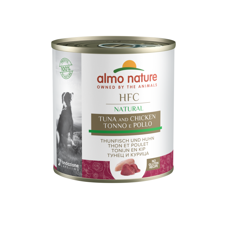 Almo nature HFC natural, patée pour chien - Thon et poulet Faunelia