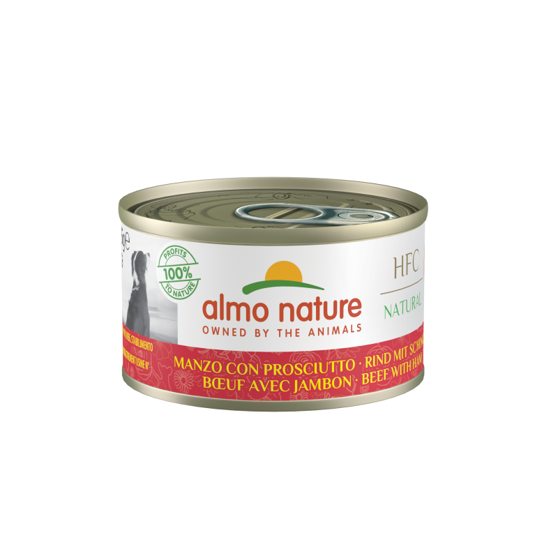 Almo nature HFC natural, patée pour chien - Boeuf avec jambon Faunelia