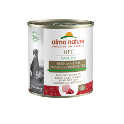 Almo nature HFC natural, patée pour chien - Boeuf avec jambon Faunelia