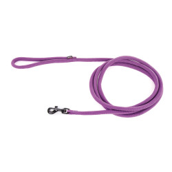 Martin Sellier Laisse nylon - Rond Ø 1,3cm - Violet Faunelia