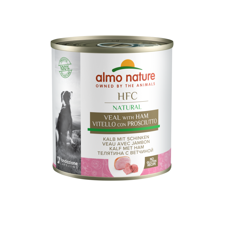 Almo nature HFC natural, patée pour chien - Veau et jambon Faunelia