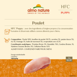 Almo nature HFC natural, patée pour chiot - Poulet, boeuf carottes Faunelia