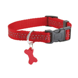 Collier pour chien - SAFE - Nylon - Rouge