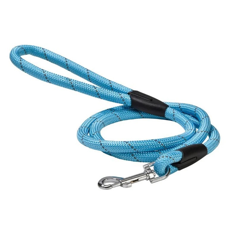 Bobby Laisse ronde renforcée pour chien - Ø 1,2cm - L. 124cm - Bleu Faunelia