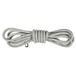 Bobby Longe ronde renforcée pour chien - WALK - Ø 1,2cm - Gris Faunelia