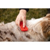 PET+ME Brosse universelle - Grands chiens à poils longs - Rouge Faunelia