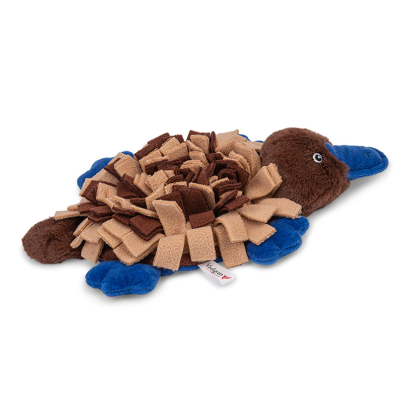 VADIGRAN Peluche pour chien Cachette "Ornithorynque" - 30cm Faunelia