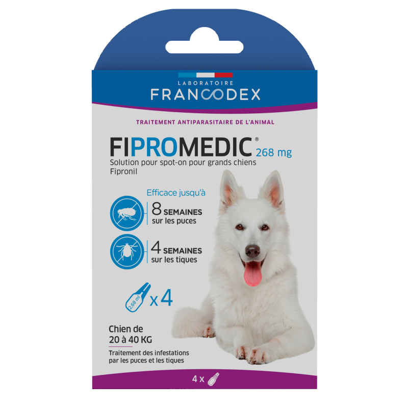 Francodex FIPROMEDIC - Solution pour spot-on - Grand chien 20-40 kg Faunelia