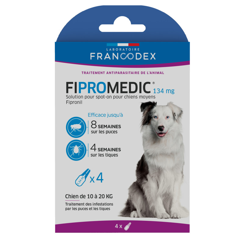 Francodex FIPROMEDIC - Solution pour spot-on - Chien 10-20kg Faunelia