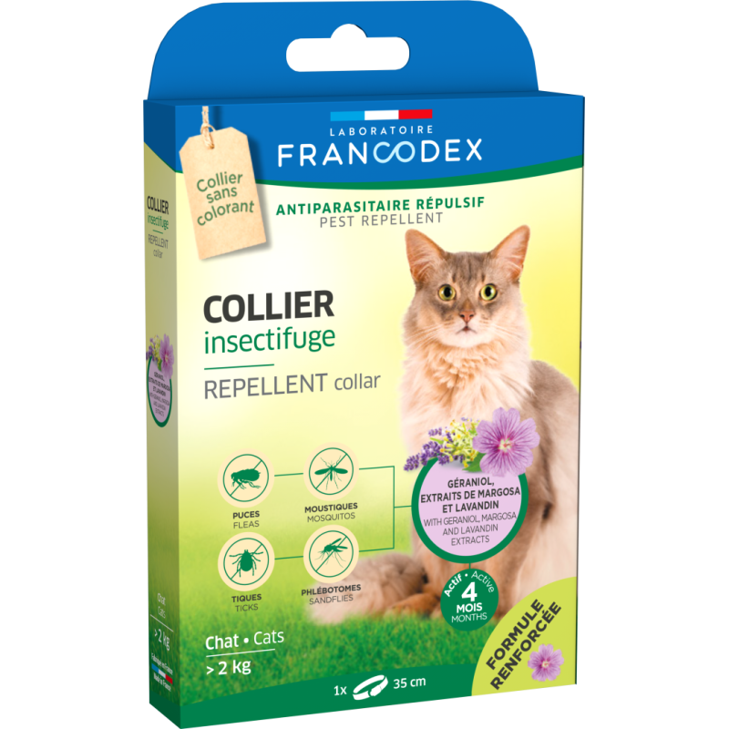 Francodex Collier insectifuge - Chat Faunelia