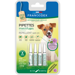 Francodex Pipettes Insectifuges - Chiots & chien -de 10kg Faunelia