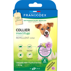 Francodex Collier insectifuge - Chiots & Chien -de10kg Faunelia