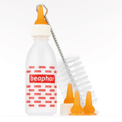 Beaphar Kit biberon : 1 biberon + 6 tétines + 1 goupillon Faunelia