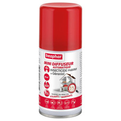 Beaphar Spray & Diffuseur automatique insecticide Habitat + Géraniol Faunelia