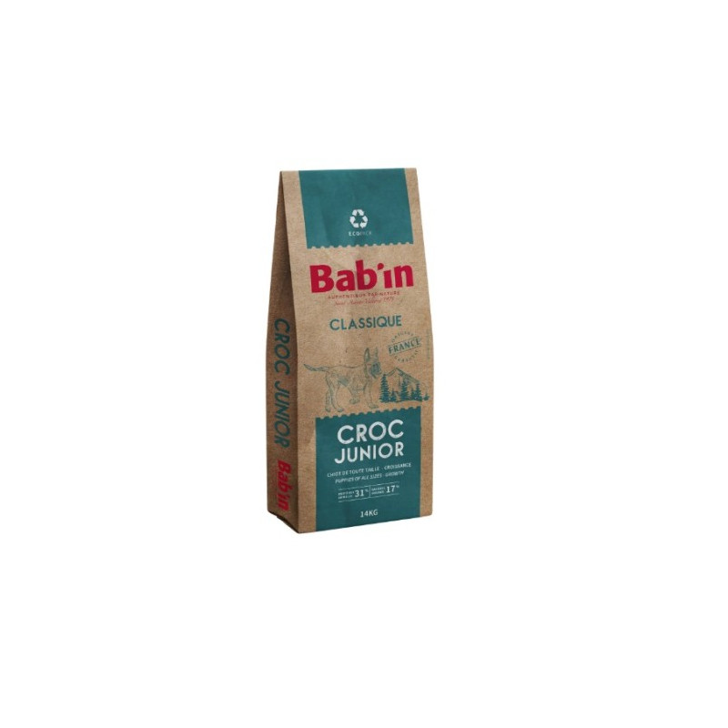 BAB'IN Bab'in Classique - Croquettes - Chien, Junior Faunelia