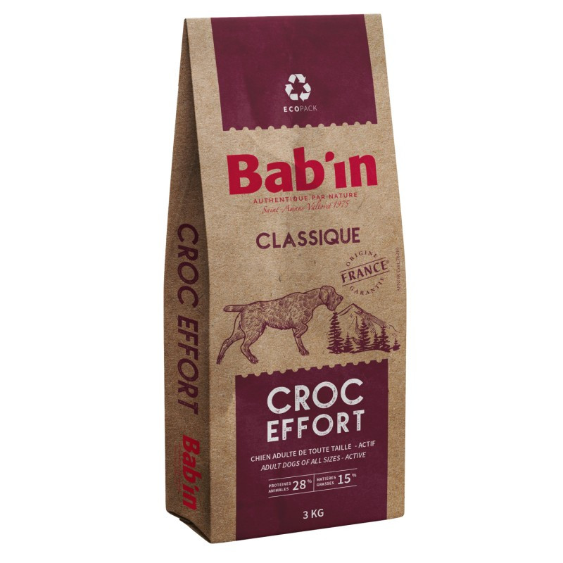 BAB'IN Bab'in Classique - Croquettes - Chien, Adulte - Toutes races - Effort Faunelia