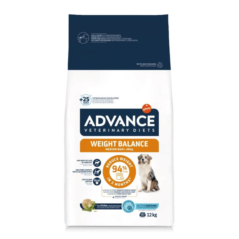 Advance affinity Advance Veterinary Diets - Croquettes - Chien, Adulte, Medium/Maxi - Weight Balance Faunelia