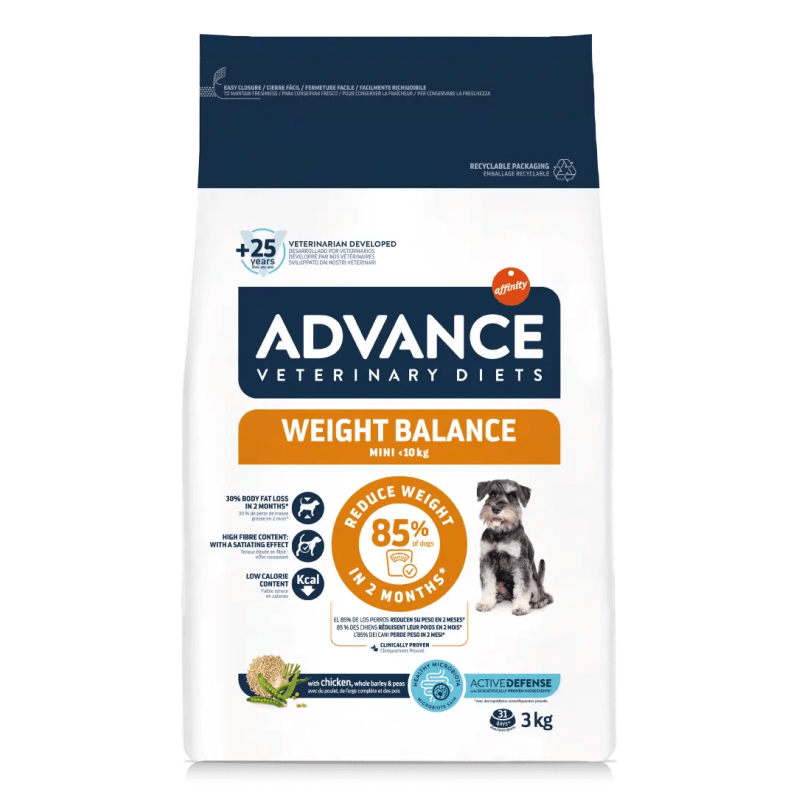 Advance affinity Advance Veterinary Diets - Croquettes - Chien, Adulte - Mini - Weight Balance Faunelia