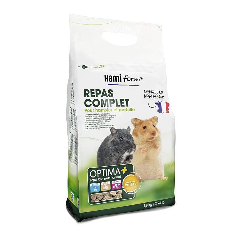 HamiForm Optima+ Premium - Repas complet - Hamster & Gerbille Faunelia