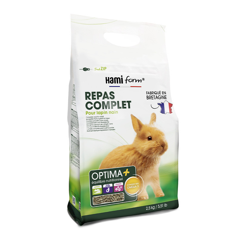 HamiForm Optima+ Premium - Repas complet - Lapin Faunelia