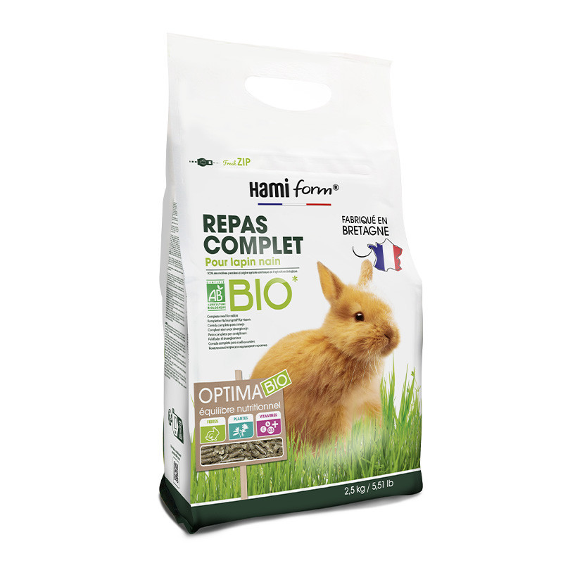 HamiForm Optima BIO Premium - Repas complet - Lapin Faunelia